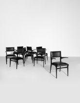 Carlo de Carli Set of eight armchairs, model no. 585, circa 1955