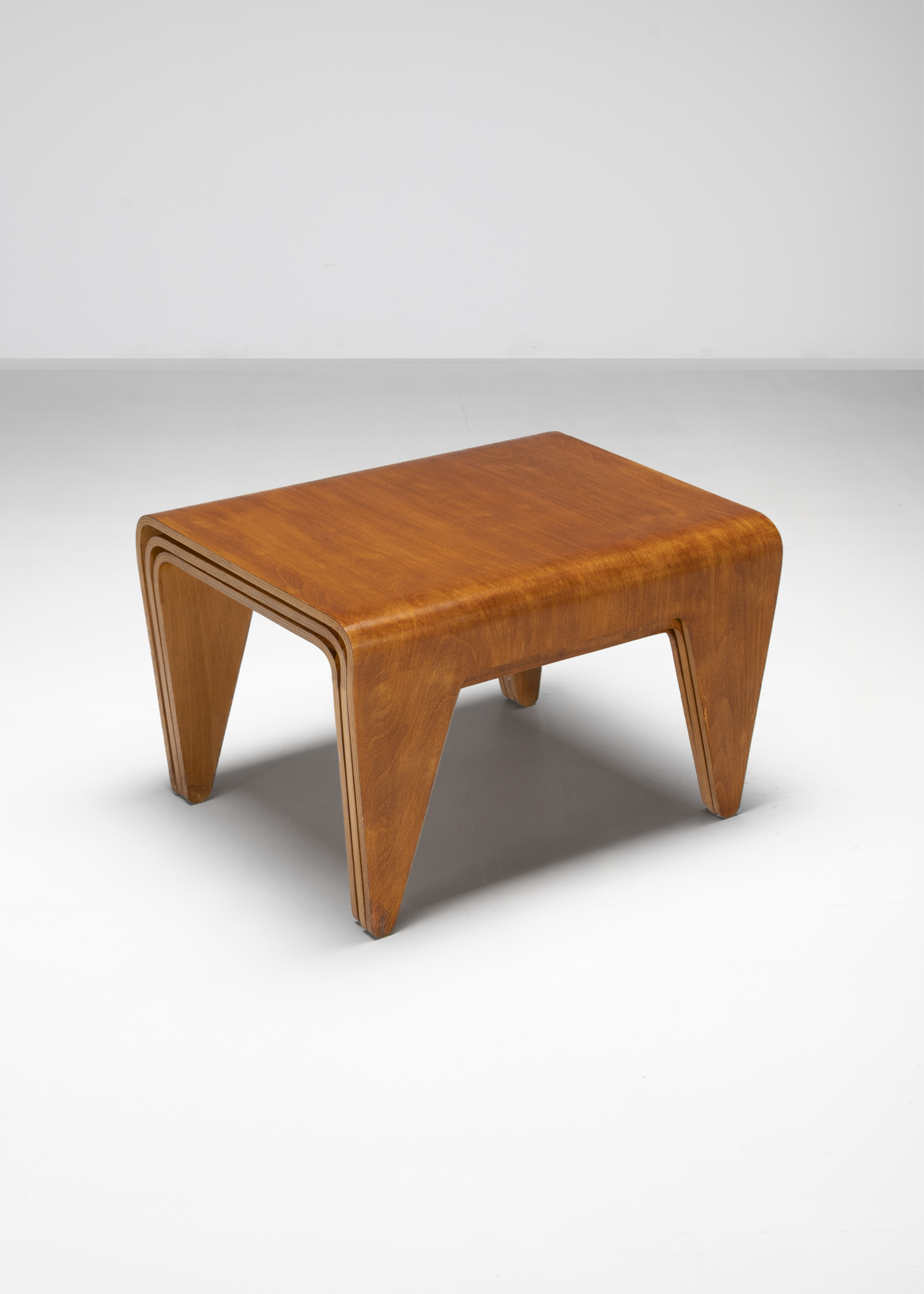 Marcel Breuer Early set of three nesting tables, designed 1936, produced circa 1936