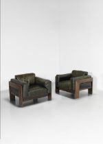 Tobia Scarpa Pair of 'Bastiano' lounge chairs, designed 1962