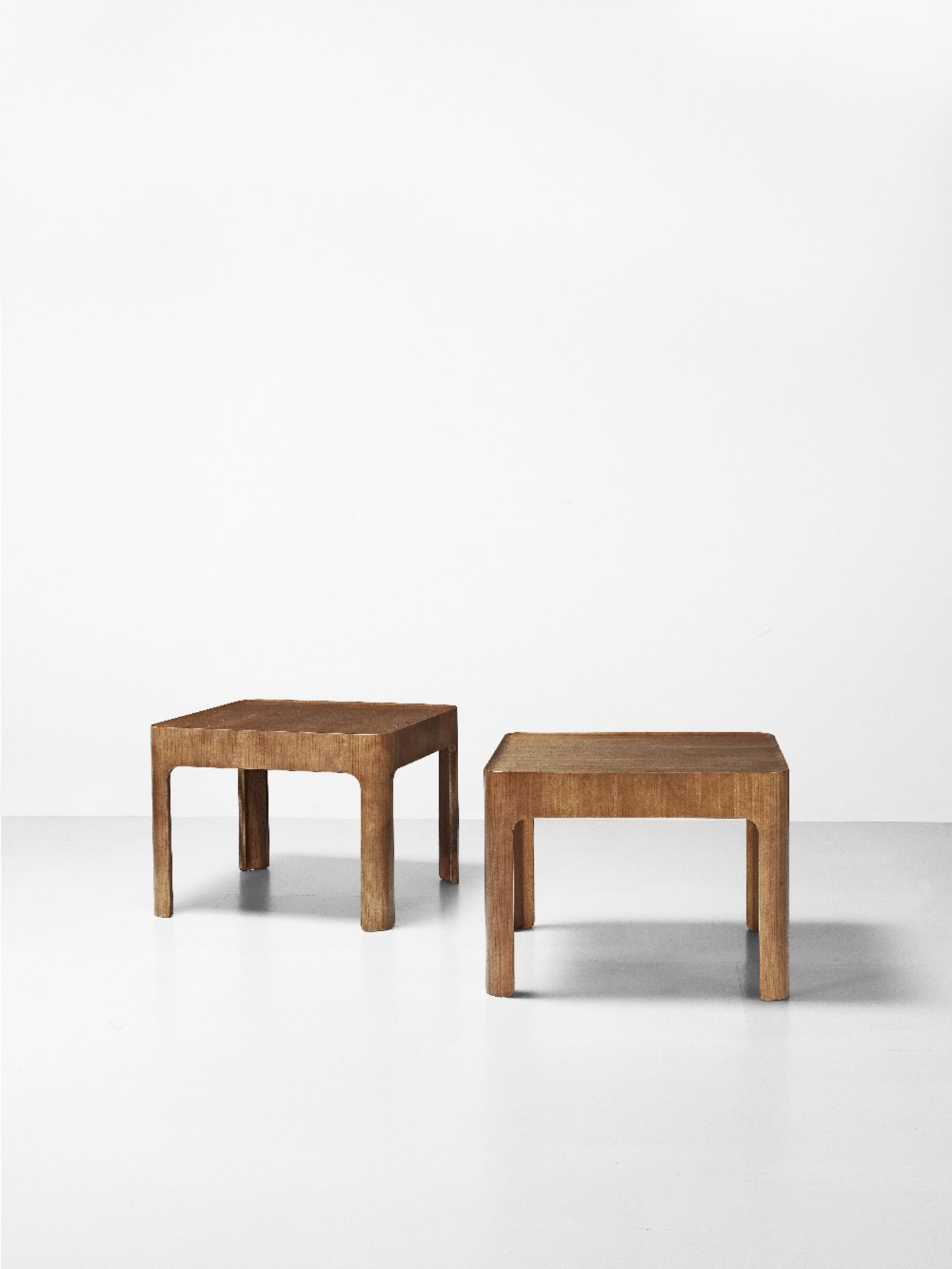 Isamu Kenmochi Pair of 'Haco' occasional tables, model no. SM6003, designed for the National Kyo...