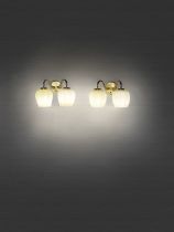 Vilhelm Lauritzen Pair of wall lights, designed for the National Broadcasting House, Copenhagen,...