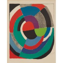 Sonia DELAUNAY (1885-1979) Rose des vents 1972Lithographie sur v&#233;lin d'Arches Epreuve d'art...