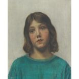 Andrew Reid (British, 1887-circa 1975) A Girl in a Green Jumper