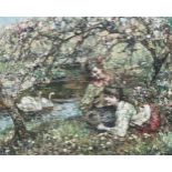 Edward Atkinson Hornel (1864-1933) The Birds Nest