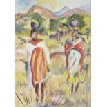 Irma Stern (South African, 1894-1966) Water Carriers (framed)