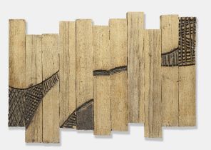 El Anatsui (Ghanaian, born 1944) Untitled 121 x 155 x 4cm (47 5/8 x 61 x 1 9/16in). (11 panels)