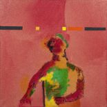 Robert Griffiths Hodgins (South African, 1920-2010) Figure with Semaphore (framed)