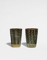 Ladi Kwali (Nigerian, circa 1925-1984) Two Beakers