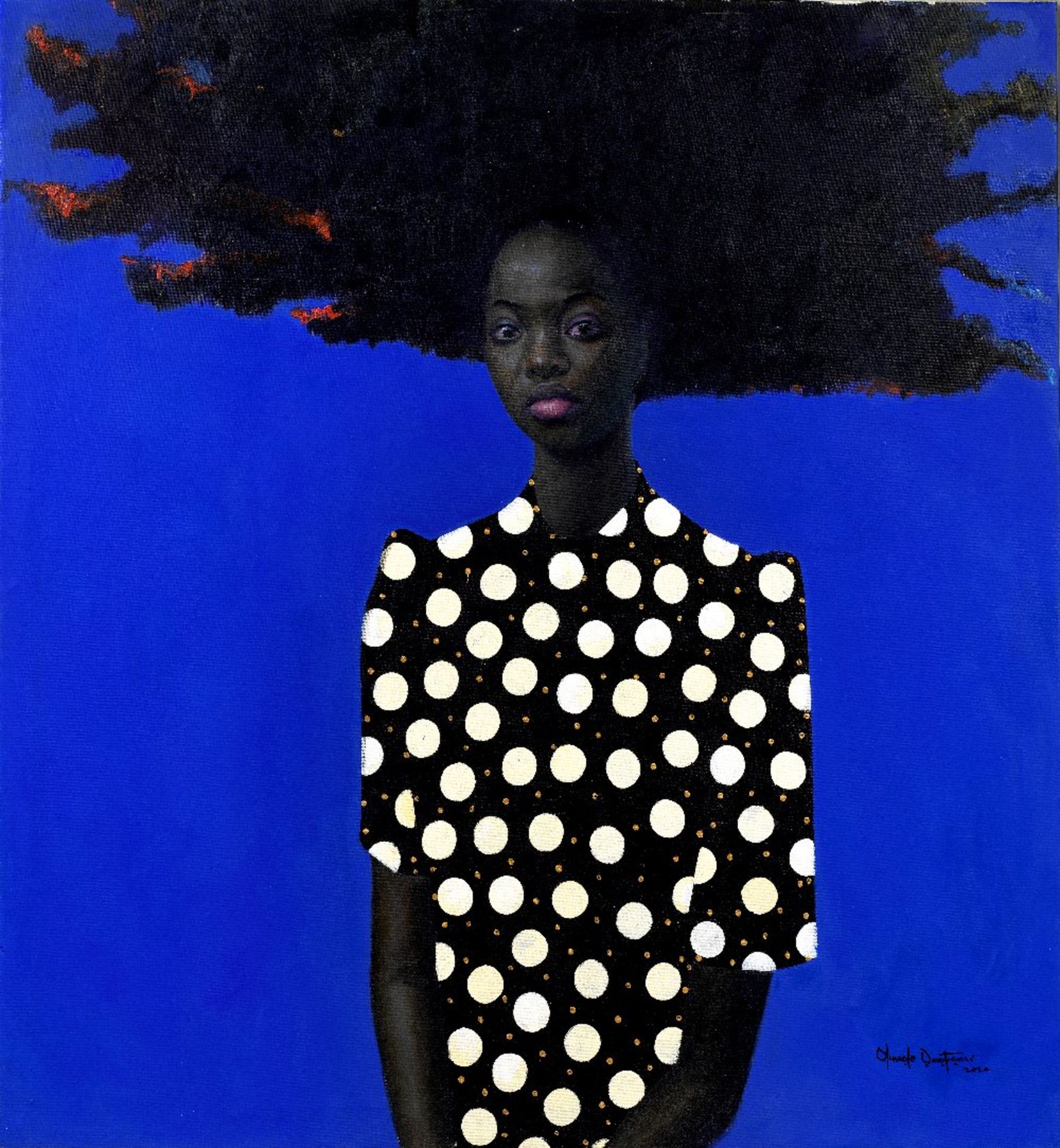 Godwin Oluwole Omofemi (Nigerian, born 1988) The Gatekeeper III, 2020 (framed)