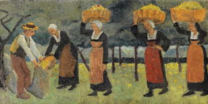 PAUL S&#201;RUSIER (1863-1927) Cueillette des pommes, also titled Petite frise d&#233;corative (...