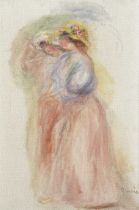 PIERRE-AUGUSTE RENOIR (1841-1919) Deux femmes en promenade (Painted circa 1906)