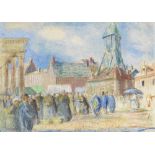 RAOUL DUFY (1877-1953) La Place Sainte-Catherine &#224; Honfleur (Executed circa 1902)