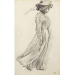 TH&#201;O VAN RYSSELBERGHE (1862-1926) Silhouette de Madame Georges Fl&#233; (Laure Fl&#233;) (E...