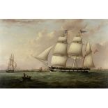 Samuel Walters (British, 1811-1882) The Jane Prowse in two positions off the entrance to the Mer...
