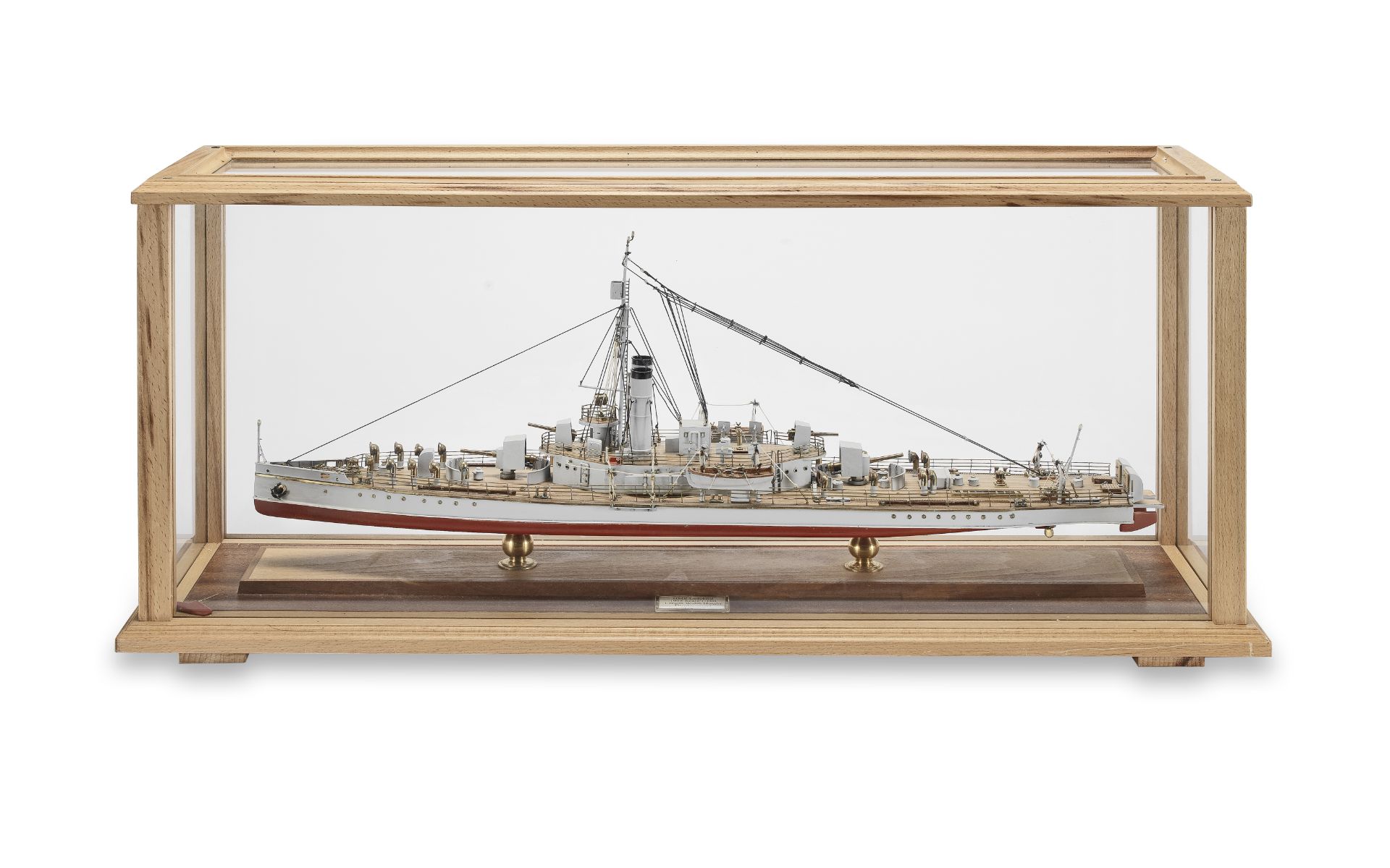 A Scale Model of the Insect-Class River Gunboat H.M.S. Ladybird, Modern, the case 15in x 34in x ...