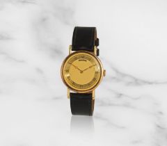 Breguet. An 18K gold manual wind wristwatch Breguet. Montre bracelet en or jaune 18K (750) mouve...