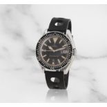 Omega. A stainless steel automatic calendar wristwatch Omega. Montre bracelet en acier avec date...