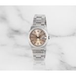 Rolex. A stainless steel automatic calendar bracelet watch Rolex. Montre bracelet en acier avec ...