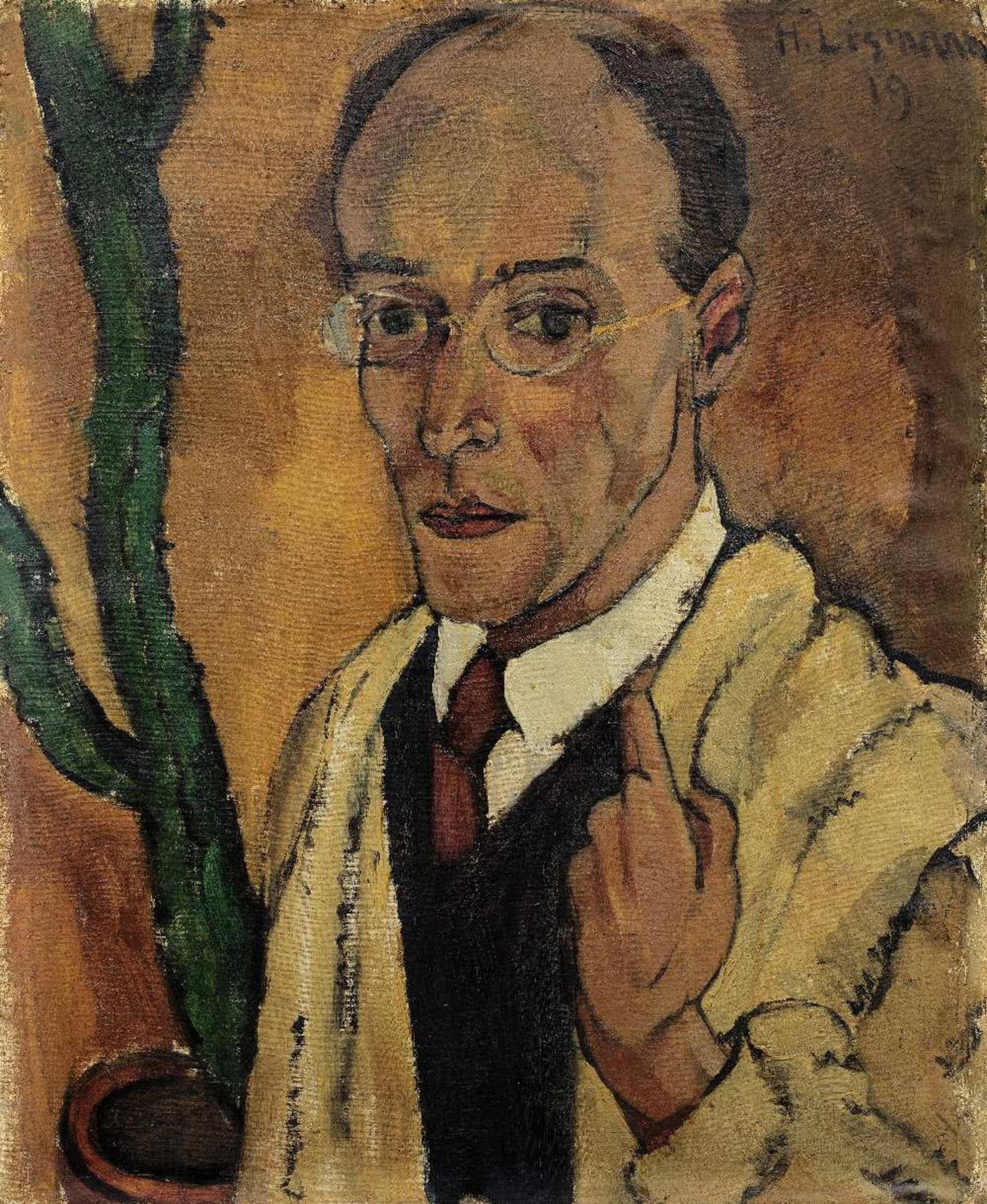 HERMANN LISMANN (1878-1943) Selbstportr&#228;t (Painted in 1919)