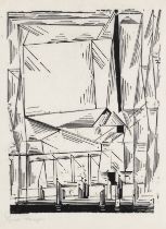 LYONEL FEININGER (1871-1956) Gelmeroda, from Meistermappe des Staatlichen Bauhauses, circa 1920 ...