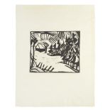 ERICH HECKEL (1883-1970) Erzgebirgslandschaft (Erzgebirge im Schnee), 1914 Sheet 66 x 51.8cm (26...