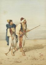 Filippo Indoni (Italian, born circa 1842-1908) Desert patrol