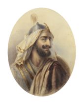 Continental School, 19th Century Study of an Arab warrior