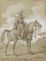 Carle Vernet (French, 1758-1836) Arab warrior on horseback