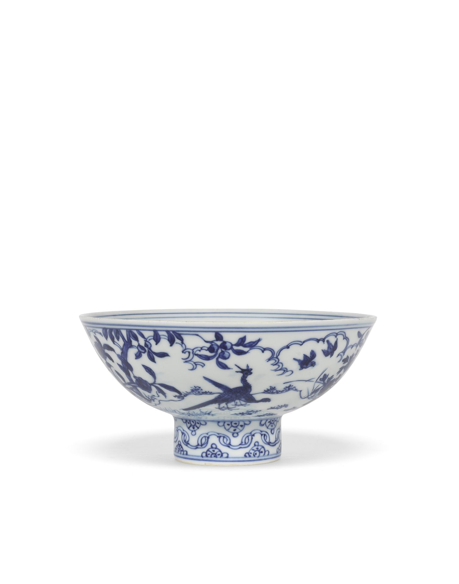 RARE BOL EN PORCELAINE BLEU BLANC Marque et &#233;poque Jiajing (1521-1567) - Bild 3 aus 5