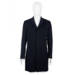 Dior Homme: a Navy Blue Cashmere Coat
