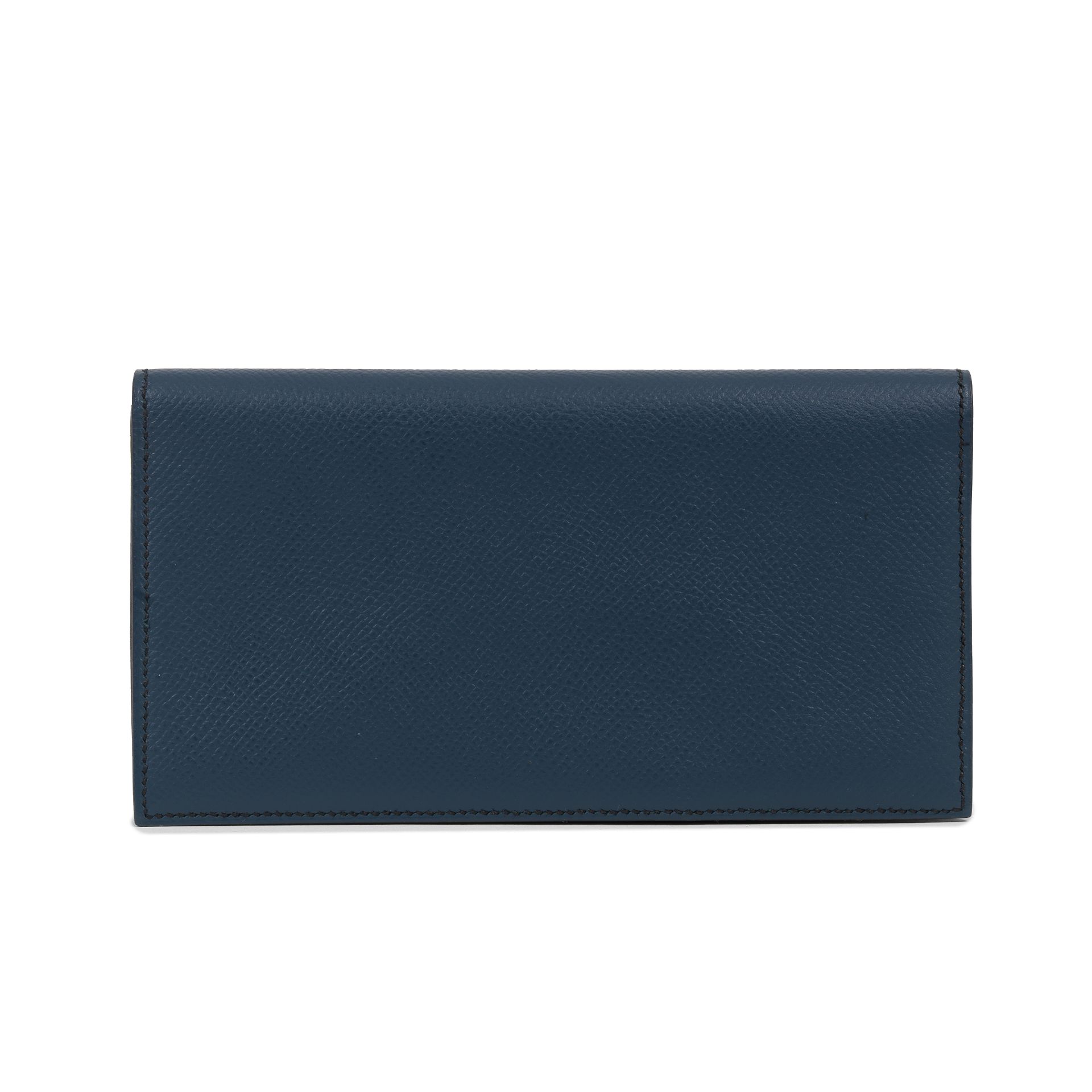 Herm&#232;s: a Blue Epsom Leather Long Wallet 2016 (includes box)