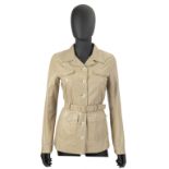 Prada: a Beige Leather Safari Jacket 2007