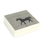 Herm&#232;s: a Small 'Un Cavallo' Lacquered Wood Box (includes box)