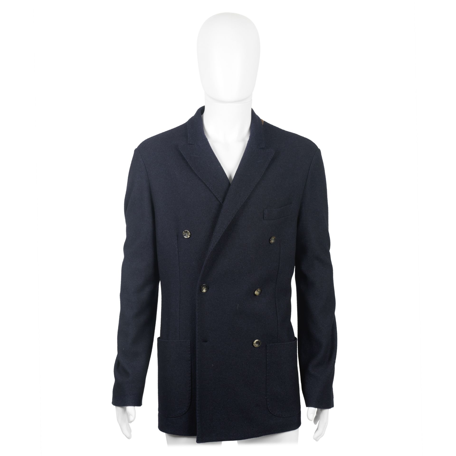 Loro Piana: a Men's Blue Cashmere and Silk Jacket