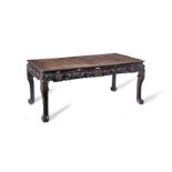 A LARGE HONGMU PAINTING TABLE Late 19th Century