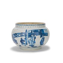 A BLUE AND WHITE JAR Kangxi