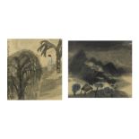WANG JIA'NAN (1955-) Two Landscapes (2)