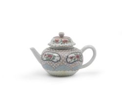 A FAMILLE ROSE 'FLORAL' TEAPOT AND COVER Yongzheng (2)