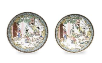 A FINE PAIR OF FAMILLE ROSE EGGSHELL SAUCER-DISHES Yongzheng (2)