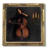 CHEN YIFEI (1946-2005) The young cellist, circa 1986
