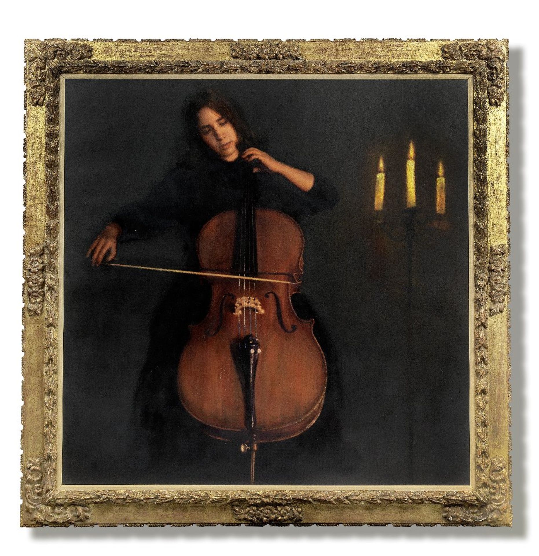 CHEN YIFEI (1946-2005) The young cellist, circa 1986