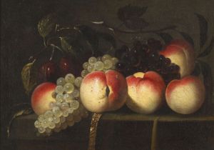 ECOLE FLAMANDE DU XVIIe SIECLE Nature morte aux fruits