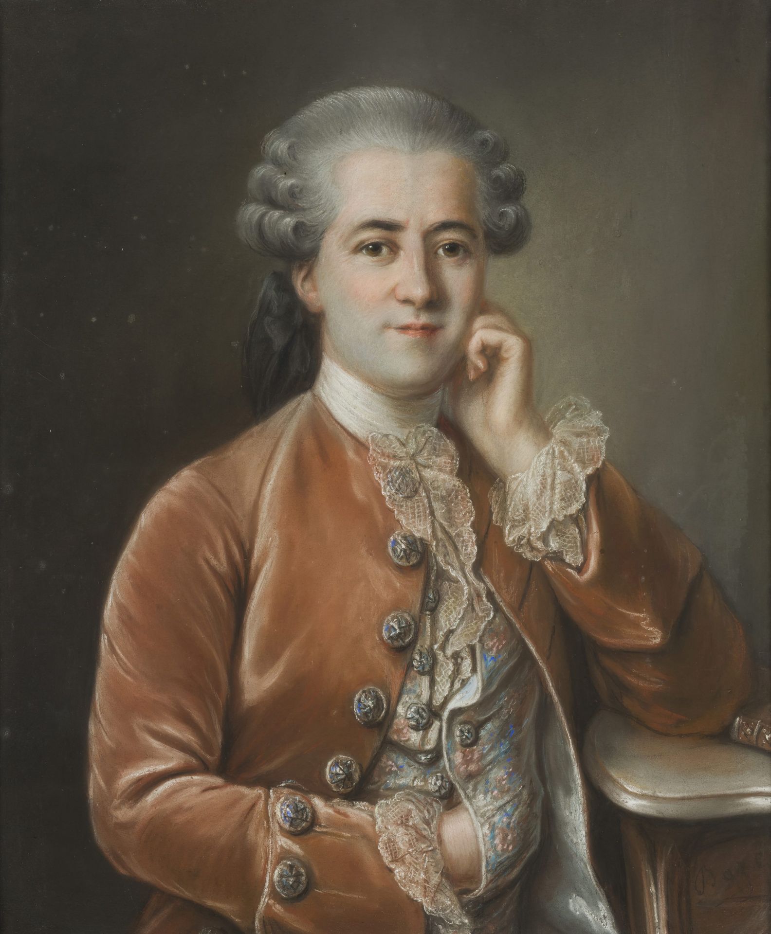 ATTRIBUE A JOSEPH BOZE (1745-1825) Portrait de Jean du Barry, vers 1770