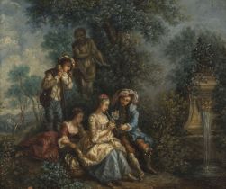 D'APRES NICOLAS LANCRET Sc&#232;ne galante