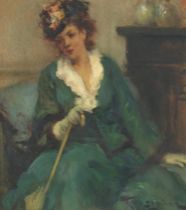 FERNAND TOUSSAINT (1873-1955) L'&#233;l&#233;gante