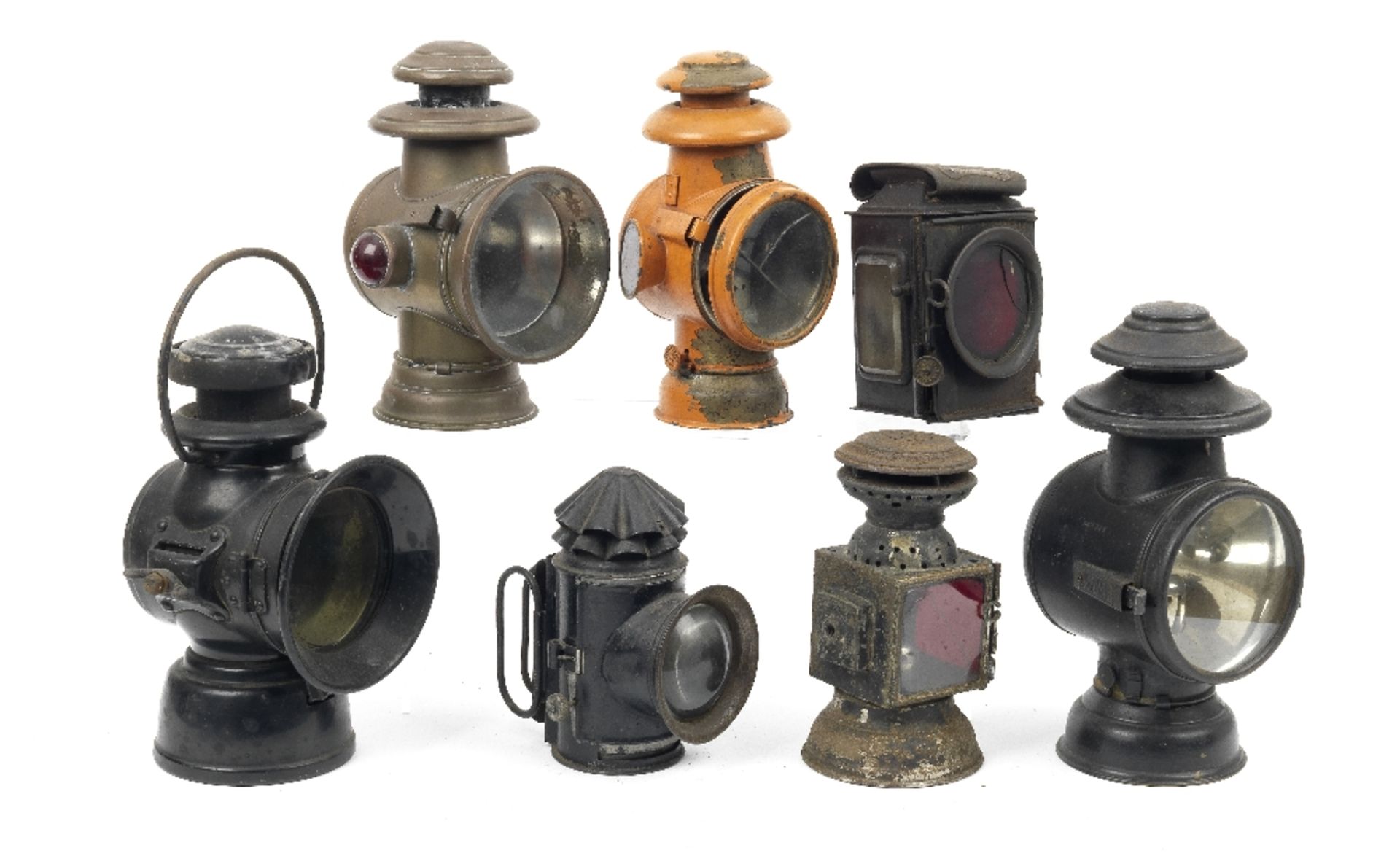 Seven assorted lamps, ((7))