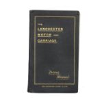 A Lanchester Motor and Carriage Driving Manual, 1903,