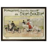 A rare 1903 De Dion-Bouton poster after Misti, French,