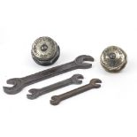 Three Panhard & Levassor spanners, ((5))