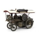 A live steam engineer's model of a Showman's Road Locomotive Traction Engine,